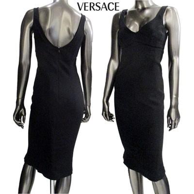ヴェルサーチ Versace レディース オールブラックドレスタイトワンピース タイト ワンピース ブラック 黒 vjc 80 R 9s 198 ガッツブランドショップ 通販 Yahoo ショッピング