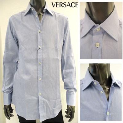 ヴェルサーチ Versace メンズ トップス 長袖 シャツ タグヨゴレ有り シンプルデザインスーツ カジュアルシャツ ライトブルー 804 R 3s 244 ガッツブランドショップ 通販 Yahoo ショッピング