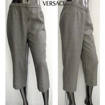ヴェルサーチ Versace レディース パンツ グレンチェック柄七分丈ワイドパンツ グレー 9961gv Skd 0059 R 321 ガッツブランドショップ 通販 Yahoo ショッピング