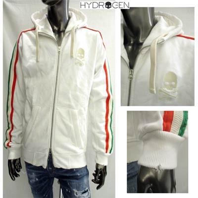ハイドロゲン Hydrogen メンズ パーカー ダメージ加工 イタリアライン スカル刺繍ジップアップパーカー 白 001 White R Gb11s 476 ガッツブランドショップ 通販 Yahoo ショッピング
