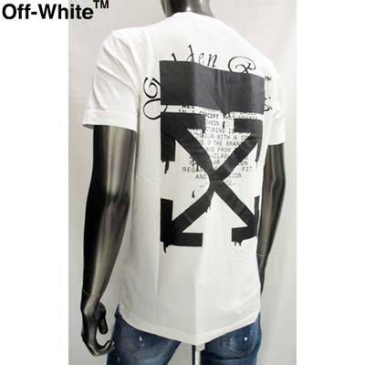 オフホワイト OFF-WHITE メンズ トップス Tシャツ 半袖 ロゴ 2color 