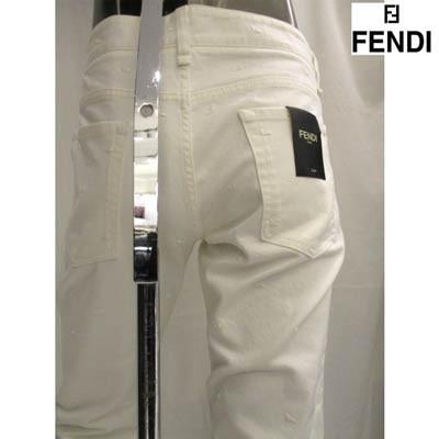フェンディ FENDI メンズ パンツ ボトムス デニム ロゴ バッグバグズ