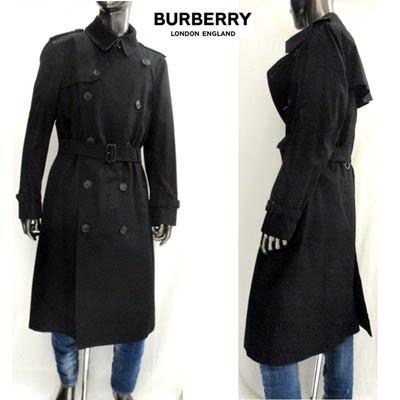 バーバリー Burberry メンズ アウター ジャケット コート ネック裏部分 裏地ノヴァチェック柄 ボタンロゴ刻印入りトレンチコート 黒 R 02s 0221 044 ガッツブランドショップ 通販 Yahoo ショッピング