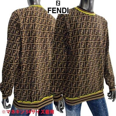 100 本物 サマーニット ロゴ ニット トップス メンズ フェンディ Fendi フェンディ Fendi ユニセックス可 02s R F0wf0 v9 Fzz481 ブラウン 総柄ffズッカロゴ入りサマーニット トップス Www Ja Kitakyu Or Jp
