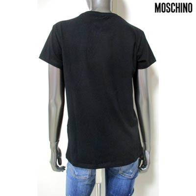モスキーノ MOSCHINO レディース トップス Tシャツ 半袖 ロゴ 2color 