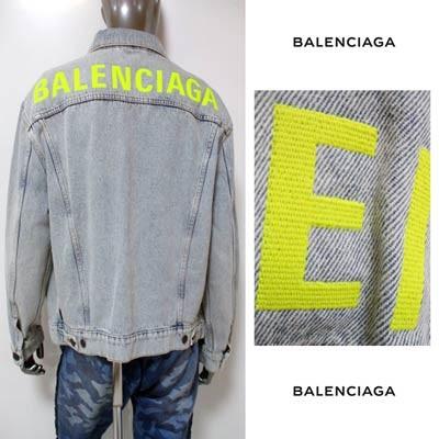 バレンシアガ BALENCIAGA メンズ アウター ジャケット unisex可 ウォッシュド加工・BALENCIAGA刺繍・ロゴ刻印ボタン付きデニムジャケット (R162800)     商品情報    バレンシアガ BALENCIAGA メンズ アウター ジャケット デニムジャケット ロゴ ユニセックス可 