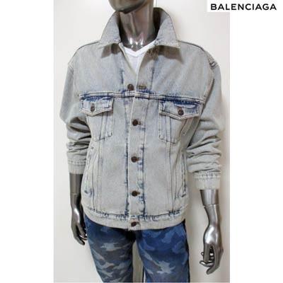 バレンシアガ BALENCIAGA メンズ アウター ジャケット unisex可 ウォッシュド加工・BALENCIAGA刺繍・ロゴ刻印ボタン付きデニムジャケット (R162800)     商品情報    バレンシアガ BALENCIAGA メンズ アウター ジャケット デニムジャケット ロゴ ユニセックス可 