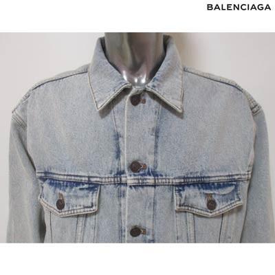 バレンシアガ BALENCIAGA メンズ アウター ジャケット unisex可 ウォッシュド加工・BALENCIAGA刺繍・ロゴ刻印ボタン付きデニムジャケット (R162800)     商品情報    バレンシアガ BALENCIAGA メンズ アウター ジャケット デニムジャケット ロゴ ユニセックス可 