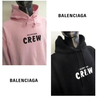 バレンシアガ Balenciaga メンズ トップス フーディー ユニセックス可 2color Balenciaga Crewロゴプリント付パーカー ピンク 黒 R 02a 0722 012 ガッツブランドショップ 通販 Yahoo ショッピング