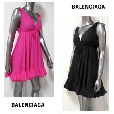 バレンシアガ Balenciaga レディース トップス チュニック ワンピースとしても着可 2color Babydollデザイン 裾フレアチュニック ピンク 黒 R 0722 023 ガッツブランドショップ 通販 Yahoo ショッピング