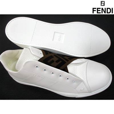 フェンディ FENDI メンズ 靴 スニーカー ロゴ モノグラム カーフレザー 