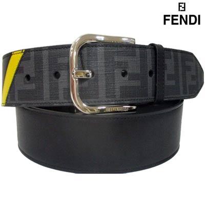 フェンディ FENDI メンズ 小物 ベルト レザーベルト ロゴ FFズッカ柄