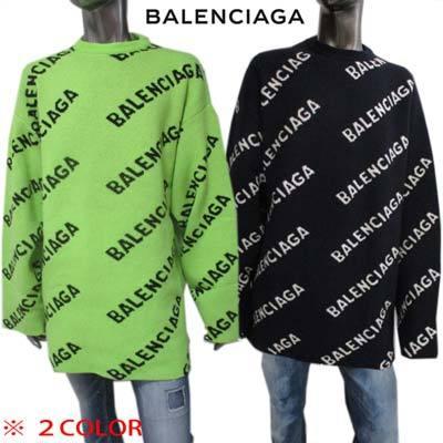 バレンシアガ Balenciaga メンズ トップス ニット セーター Unisex可 2color 総柄balenciagaロゴ 袖 裾カットオフデザインオーバーサイズニット R 08 001 ガッツブランドショップ 通販 Yahoo ショッピング