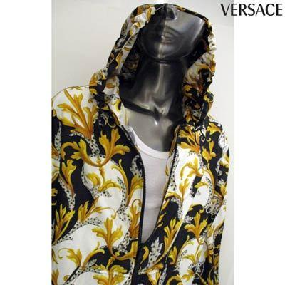 Versace バロック柄 ジップアップパーカー-