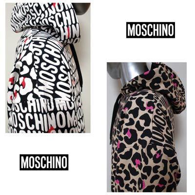 モスキーノ MOSCHINO メンズ トップス パーカー セットアップ上下組 2color  総柄MOSCHINO/レオパード柄プリント・サイドタグ付setupジャージ (R83800) 02A