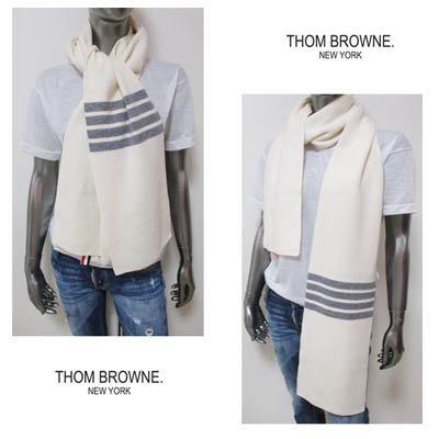 トムブラウン THOM BROWNE メンズ 小物 ストール マフラー ロゴ 2color