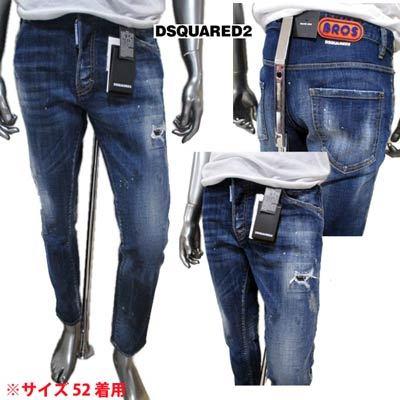 ディースクエアード DSQUARED2 メンズ パンツ ボトムス SKATER JEAN クラッシュ/ダーティー加工・BROSロゴワッペン付きスリムデニムパンツ (R93500) 12S :201216-039:ガッツブランドショップ - 通販 - Yahoo!ショッピング