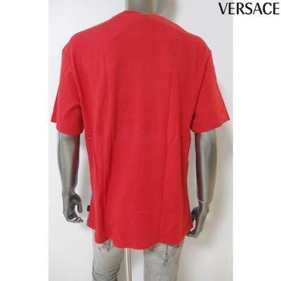 ヴェルサーチ(VERSACE) メンズ トップス Tシャツ 半袖 ロゴ サイドタグ 