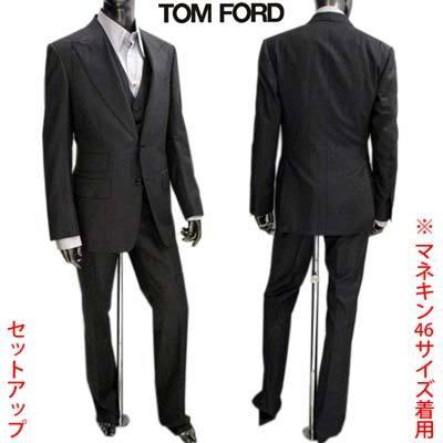 トムフォード TOM FORD メンズ スーツ セットアップ 最大92％オフ！ ジャケット R638000 ベスト SALE 83%OFF ビジネス 31AL41 マルチポケット付き3ピースウールスーツ パンツ グレー