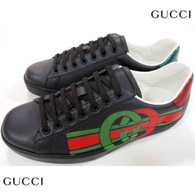 グッチ Gucci メンズ 靴 スニーカー ロゴ エース シェリーライン Ggロゴプリント インターロッキングgレザースニーカー R Gb121 003 ガッツブランドショップ 通販 Yahoo ショッピング
