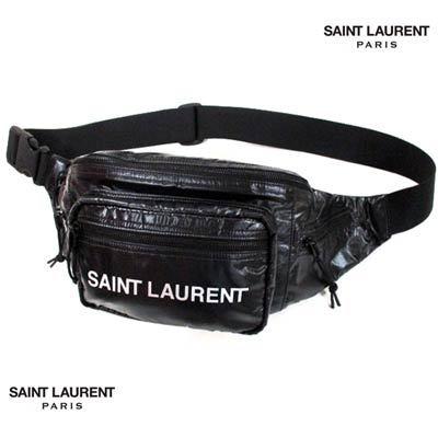 サンローランパリ Saint Laurent Paris ボディバッグ メンズ ガッツブランドショップのサンローランパリ 鞄 バッグ ボディーバッグ メンズファッション Saint Laurentロゴプリント付ボディーバッグ 121 R ユニセックス可 ガッツブランドショップ ロゴ 069