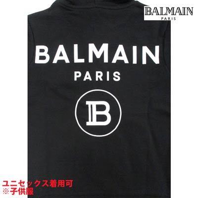 バルマン BALMAIN メンズ キッズ 子供服 トップス パーカー 男児/女児着用可 ジップロゴ刻印・Bロゴ・バックBALMAINロゴ