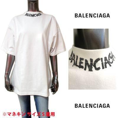 最安値挑戦 バレンシアガ Balenciaga レディース トップス Tシャツ 半袖 Aラインシルエット ネック部分balenciaga グラフィティーロゴ付きtシャツ R Gb121 007 ガッツブランドショップ 通販 Yahoo ショッピング 特別送料無料 Skylanceronline Com