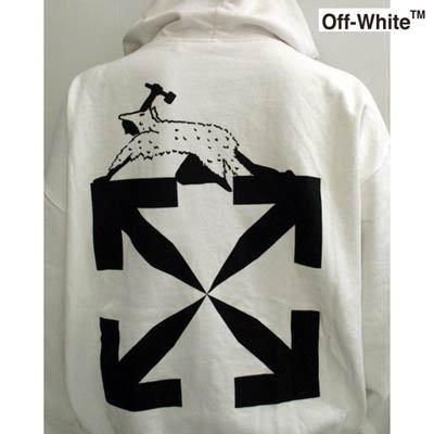 オフホワイト OFF-WHITE メンズ トップス パーカー ロゴ フロント 