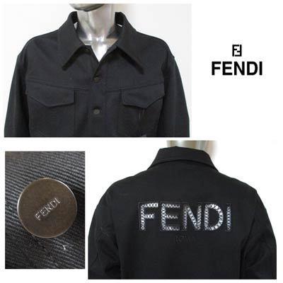 フェンディ FENDI メンズ アウター ジャケット ロゴ ボタンロゴ刻印