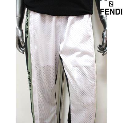 フェンディ FENDI メンズ パンツ ボトムス ロゴ メッシュ地・サイドFF