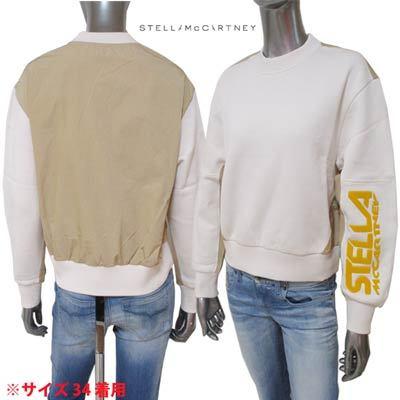 ステラマッカートニー Stella Mccartney トレーナー レディース トップス レディース スウェット レディースファッション Setup可 ボトムス別売り Unisex可 エンボス加工ロゴ 背面異素材スウェット 028 ガッツブランドショップ