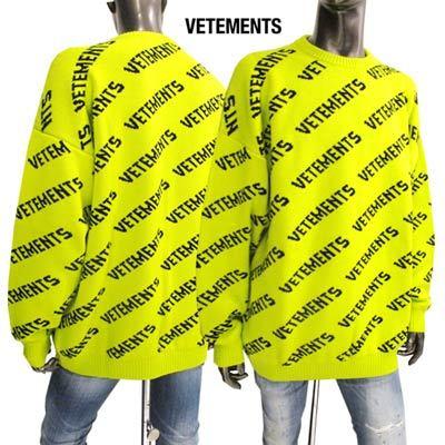 ヴェトモン VETEMENTS メンズ トップス ニット セーター 総柄VETEMENTSスラッシュロゴ付きウール100%セーター イエロー  UA52KN600Y NEON (R113300) :210824-028:ガッツブランドショップ - 通販 - Yahoo!ショッピング