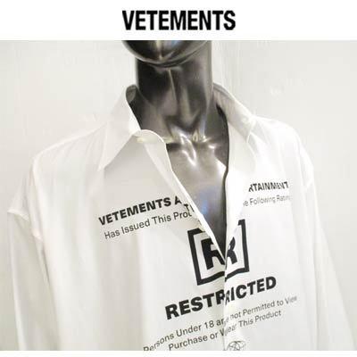 ヴェトモン VETEMENTS メンズ トップス シャツ 長袖 ロゴ グラフィック ヴェトモン VETEMENTS メンズ トップス シャツ 長袖 ロゴ グラフィック