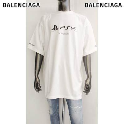 バレンシアガ ロゴTシャツ メンズ半袖カットソー オーバーサイズ 