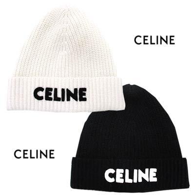 セリーヌ CELINE メンズ 帽子 キャップ ニット帽 ロゴ ユニセックス可