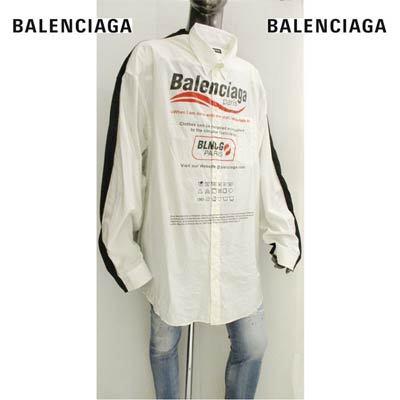 バレンシアガ ロングTシャツ 長袖ロゴT オーバーサイズ メンズ BALENCIAGA シャツドッキング 663058 TKM05