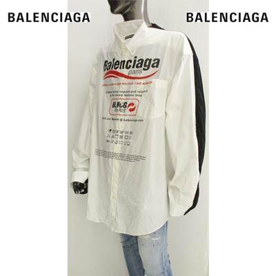 バレンシアガ ロングTシャツ 長袖ロゴT オーバーサイズ メンズ 