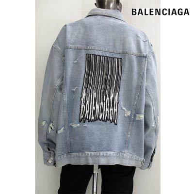 バレンシアガ BALENCIAGA メンズ アウター ジャケット ロゴ クラッシュ