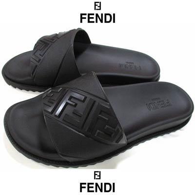 フェンディ FENDI メンズ 靴 サンダル シャワーサンダル ロゴ FFズッカ柄型押しライン・インソールロゴFENDIロゴ刻印付シャワーサンダル  ブラック :210901-079:ガッツブランドショップ - 通販 - Yahoo!ショッピング