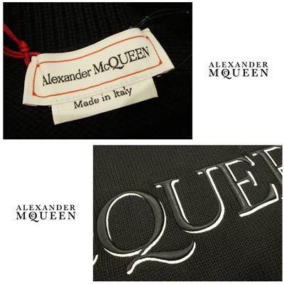 アレキサンダーマックイーン Alexander Mcqueen メンズ トップス ニット セーター ロゴ フロントmcqueenロゴワッペン付クルーネックコットンニット ブラック 008 ガッツブランドショップ 通販 Yahoo ショッピング