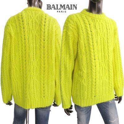 バルマン Balmain メンズ トップス ニット セーター ネオンイエロー ケーブル編みデザインモヘアニット ネオンイエロー Wh0ke010 K050 1kb R2100 064 ガッツブランドショップ 通販 Yahoo ショッピング