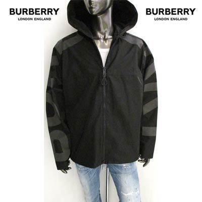 【クーポン】 バーバリー BURBERRY メンズ アウター ジャケット ロゴ スリーブ/ショルダー部分BURBERRYロゴ・フーデッドジップジャケット ブラック 8043858 128660 A1189 【AAA2616269115】(92340円)