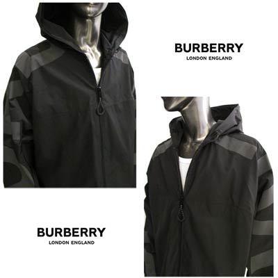 【クーポン】 バーバリー BURBERRY メンズ アウター ジャケット ロゴ スリーブ/ショルダー部分BURBERRYロゴ・フーデッドジップジャケット ブラック 8043858 128660 A1189 【AAA2616269115】(92340円)