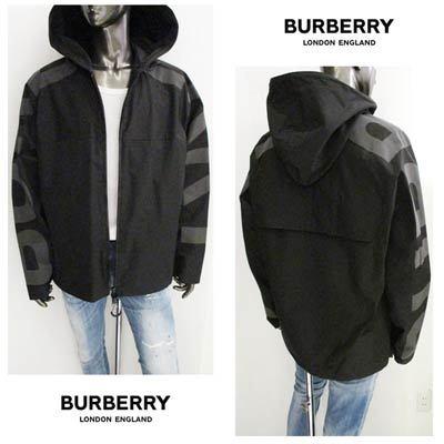 【クーポン】 バーバリー BURBERRY メンズ アウター ジャケット ロゴ スリーブ/ショルダー部分BURBERRYロゴ・フーデッドジップジャケット ブラック 8043858 128660 A1189 【AAA2616269115】(92340円)