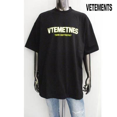 西日本産 VETEMENTS ヴェトモン 切り替えロゴ 半袖シャツ | www