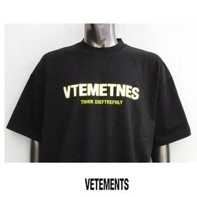 西日本産 VETEMENTS ヴェトモン 切り替えロゴ 半袖シャツ | www
