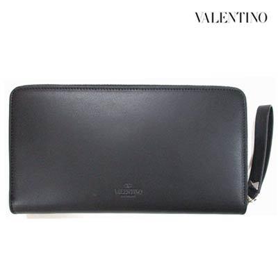 中古品 ヴァレンティノ VALENTINO 財布 ウォレット ユニセックス VLTNロゴ・バックロゴ型押し・レザーロングウォレット 黒 バレンチノ バレンティノ XY2P0570 VNA 0NO 【Y1075236677】(37950円)