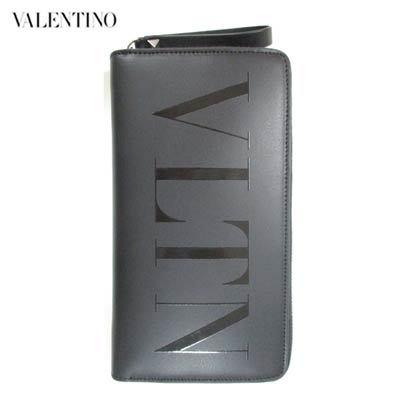 中古品 ヴァレンティノ VALENTINO 財布 ウォレット ユニセックス VLTNロゴ・バックロゴ型押し・レザーロングウォレット 黒 バレンチノ バレンティノ XY2P0570 VNA 0NO 【Y1075236677】(37950円)