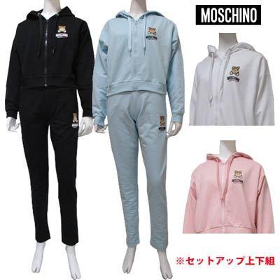 モスキーノ Moschino パーカー レディース セットアップ ガッツブランドショップのモスキーノ レディースファッション 上下組 パーカー フーディ パンツ 5color ハーフパンツ 別売り との組み合わせあり ロゴ付セットアップジャージ 2318 025 ガッツブランドショップ