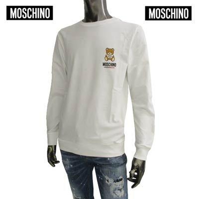 モスキーノ MOSCHINO メンズ トップス Tシャツ 長袖 ロンT ロゴ 2color